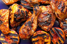 Grilled Chicken with Nectarine Barbecue Sauce Recipe
