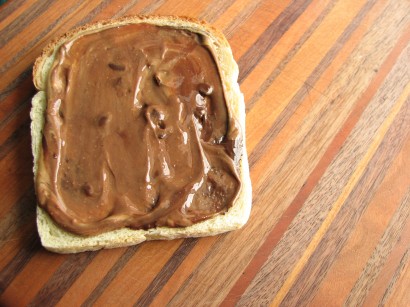 Toast with Nutella (when you’re out of Nutella)