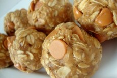 Peanut Butter Oatmeal Butterscotch Cookie Balls (Egg-Free)