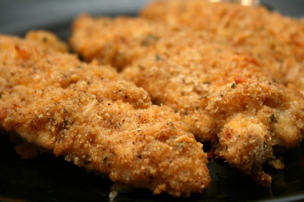 Kittencal's Moist Cheddar-Garlic Oven Fried Chicken Breast