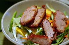 cellophane noodle salad with roast pork