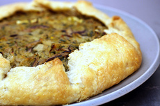 cabbage and mushroom galette