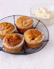 Mother's Day rhubarb & ginger muffins