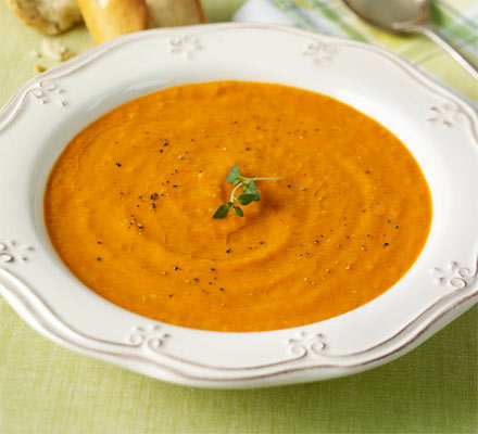 Roasted tomato & mascarpone soup