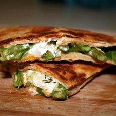 Asparagus and Goat Cheese Quesadillas