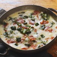 Bacon and Chile Queso Fundido