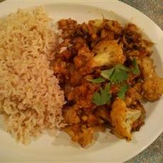 Cauliflower and Potato Stir-Fry - East Indian Recipe