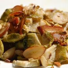 Shaved Brussels Sprouts with Bacon and Almonds