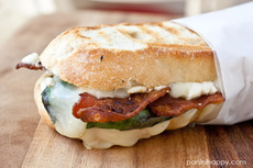 Brie, Basil, Bacon & Blue Panini…and a Breville Panini Press Giveaway!