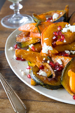 Roasted Heirloom Pumpkin and Squash with Ricotta Salata and Pomegranate Seeds