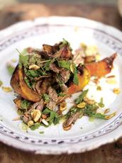 Asian squash salad with crispy duck