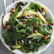 Spinach, Pear and Pomegranate Salad