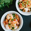 Shrimp with Chile and Mint