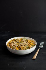 Garlic Soba and Zucchini Noodles