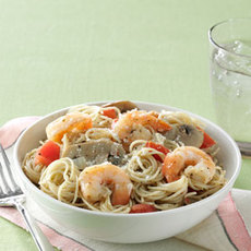 Garlic Shrimp &amp; Mushroom Pasta Recipe