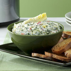 Cheese-Trio Artichoke &amp; Spinach Dip Recipe