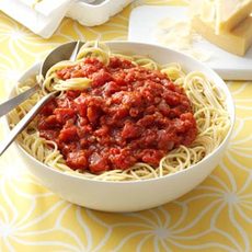 Homemade Meatless Spaghetti Sauce Recipe