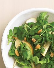 Watercress, Pear, and Cashew Salad