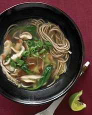 Soba Soup with Spinach