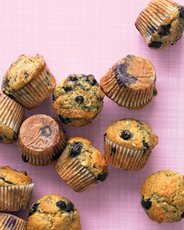 Healthy Banana-Blueberry Muffins