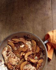 Turkey Cutlets with Balsamic Pears