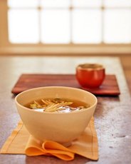 Miso Soup with Enoki Mushrooms