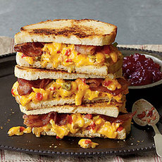"Some Like It Hot" Grilled Pimiento Cheese Sandwiches