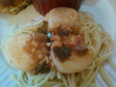 Sauteed Scallops with Angel Hair Pasta