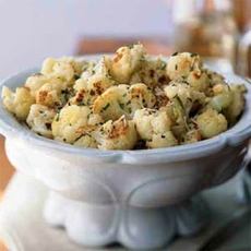 Roasted Cauliflower with Fresh Herbs and Parmesan