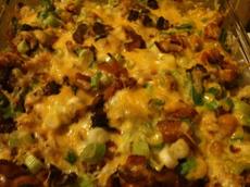 Loaded Baked Potato &amp; Chicken Casserole