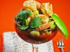 Traditional Mexican Shrimp Cocktail