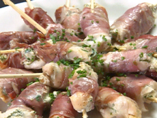 Chicken with Boursin Wrapped in Prosciutto