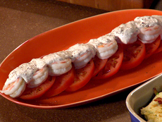 Tomato and Shrimp Salad with Horseradish Dressing