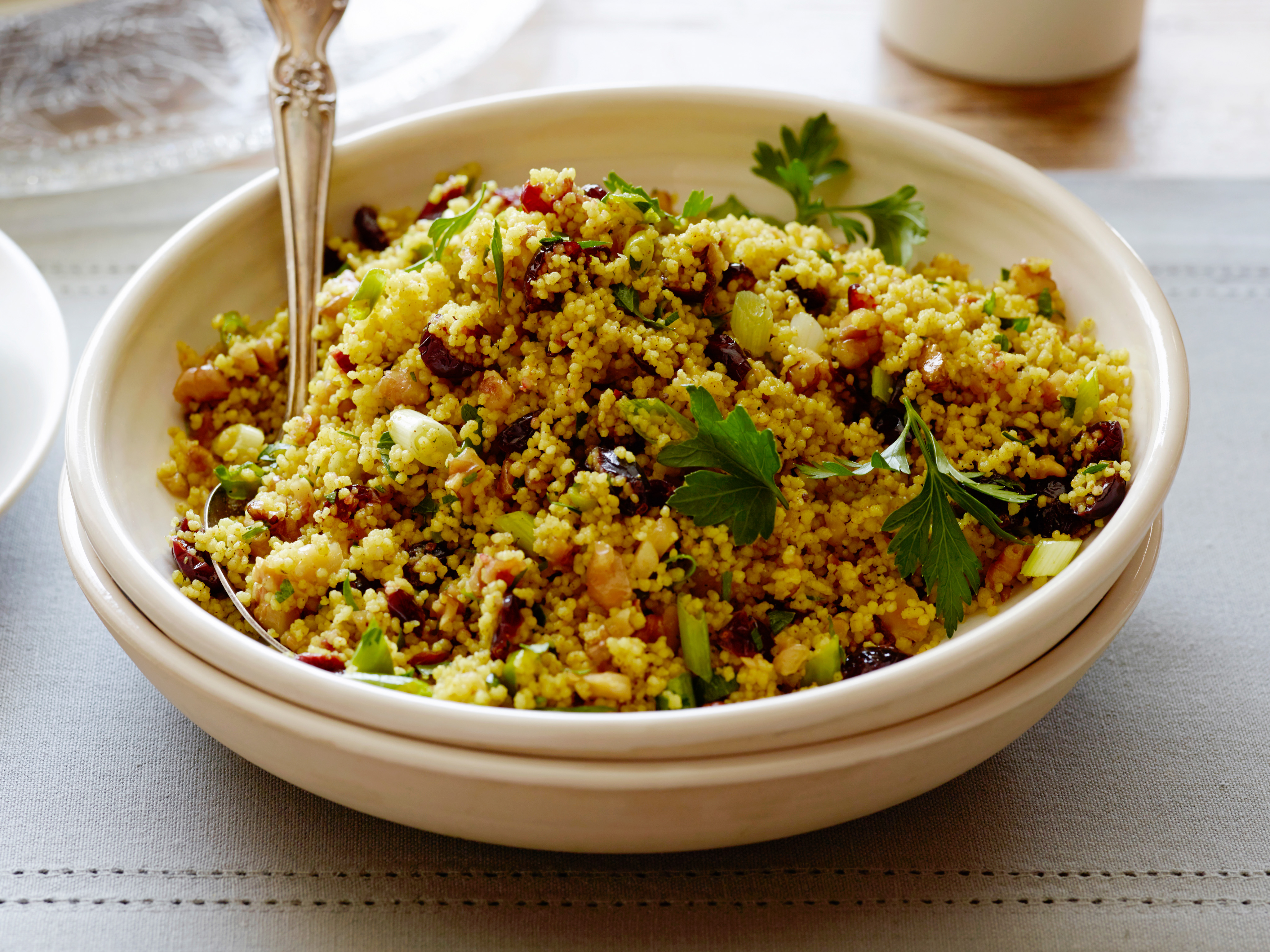 Curried Couscous Salad with Dried Sweet Cranberries Bottomless Bites.