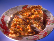 Crawfish and Andouille Sausage Pizza