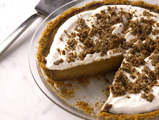 Bobby Flay's Pumpkin Pie with Cinnamon Crunch and Bourbon-Maple Whipped Cream