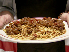 Meat Sauce and Spaghetti