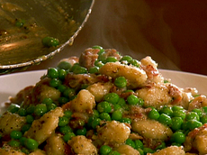 Gnocchi with Bacon and Sweet Peas
