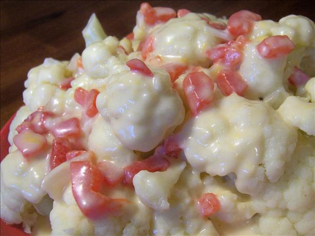 Cauliflower With Pimiento Sauce