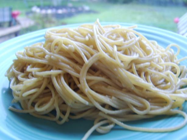 Buttery Angel Hair Pasta With Parmesan Cheese