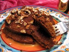 Gingerbread Pancakes (Healthy, Whole Wheat, and Low-Fat)