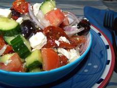 Mediterranean Greek Salad..good for Travel and Good to Eat!