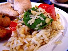Elegant Orzo With Wilted Spinach, Feta and Pine Nuts