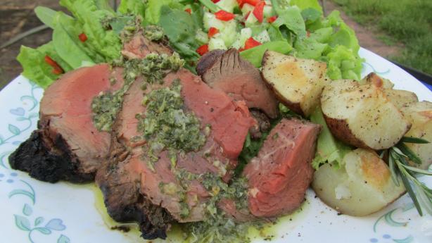 Grilled Beef With Chimichurri Sauce