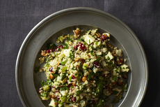 Quinoa Salad with Hazelnuts, Apple and Dried Cranberries
