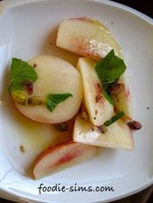 Pistachio Mint Nectarine Salad